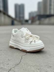 Women Chunky Shoes - Apricot - View 3