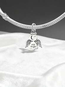 1pc Minimalist Unique 925 Sterling Silver Spring Flower Rabbit Pendant, DIY Necklace Delicate Jewelry Gift For Women & Men - Gather - View 8