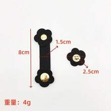 9种颜色可选的仿皮按扣，适用于钱包、手提包、托特包、DIY皮革工艺项目 - 多色 - 查看 4