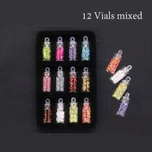 1 Set Epoxy Resin Filling Kit, Shiny Epoxy Resin Glitter Powder, Heart-Shaped Stars, Micro Beads For Nail Art, Jewelry, Keychain And Craft DIY - Multicolor - View 14