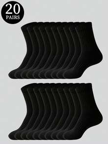 1/5/10/20 Pairs Men's Crew Socks, Striped Non-Slip Fitness Socks, Outdoor Running Socks, Basketball Socks, Casual Sports Socks - Multicolor - View 23
