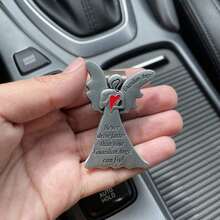 1 Piece Stainless Steel Guardian Angel Sun Visor Clip, Never Drive Too Fast, Gift For New And Experienced Drivers,  On The Road, Gift For Him Or Her JCZS - 1 Piece, Style a - View 8