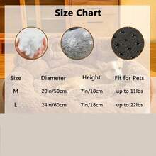 Pet Bed Pet Sofa Soft And Comfortable Bear Paw Pet Bed, Sleep Solution For Dogs And Cats. Comfortable Donut Dog Bed Luxurious Dog And Cat Pad Bed, Bring Cozy Warmth To Cats In Winter. Cute Home Decoration Comfortable For Indoor Use, Perfect Pet Gift. - Pink - View 3