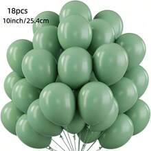 18 peças/52 peças Conjunto de Balões de Látex de 10 Polegadas em 16 Cores, incluindo Dourado, Branco, Preto, Vermelho, Verde Sálvia, Adequado para Festa de Aniversário, Decoração de Arco de Casamento, Cerimônia de Formatura, Suprimentos para Festa, Aniversário, Despedida de Solteiro/Solteira, Decoração para Revelação de Gênero - Multicolorido - Visão 25