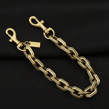 Móc khóa dây xích hai màu đa năng dùng được cả bốn mùa, mặt dây chuyền nối dài túi xách bằng kim loại dành cho nữ, phụ kiện du lịch biển. - Nhiều màu - Xem 4