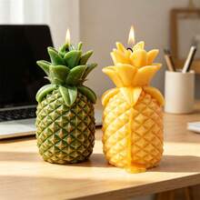 Khuôn silicon 3D hình quả dứa để làm nến, khuôn silicon hình trái cây tái sử dụng được dùng cho nhựa, xà phòng, nến thơm tự làm, trang trí nhà cửa, đồ dùng thủ công, khuôn silicon chống dính dành cho người mới bắt đầu. - Quả dứa - Xem 3