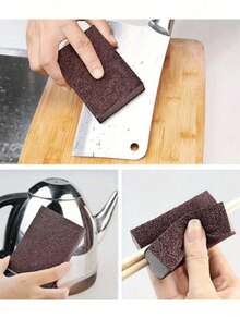 Bộ 2 cọ rửa nồi và chén đĩa nhà bếp, dụng cụ cọ rửa loại bỏ rỉ sét và vết bẩn, miếng bọt biển làm sạch nano. - A - Xem 7