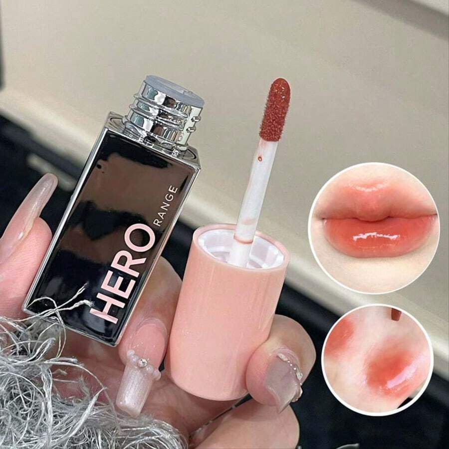 HERORANGE 保湿亮泽唇油 轻盈不粘腻 持久保湿 防水唇油 日常派对韩式美妆唇部护理