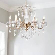 Lámpara Colgante Vintage de Cristal para Habitación, 6 Luces - por defecto - Ver 2