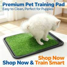 Alfombra de césped artificial lavable para perros - Almohadilla de entrenamiento y protector de piso de césped artificial reutilizable para mascotas - S - Ver 2