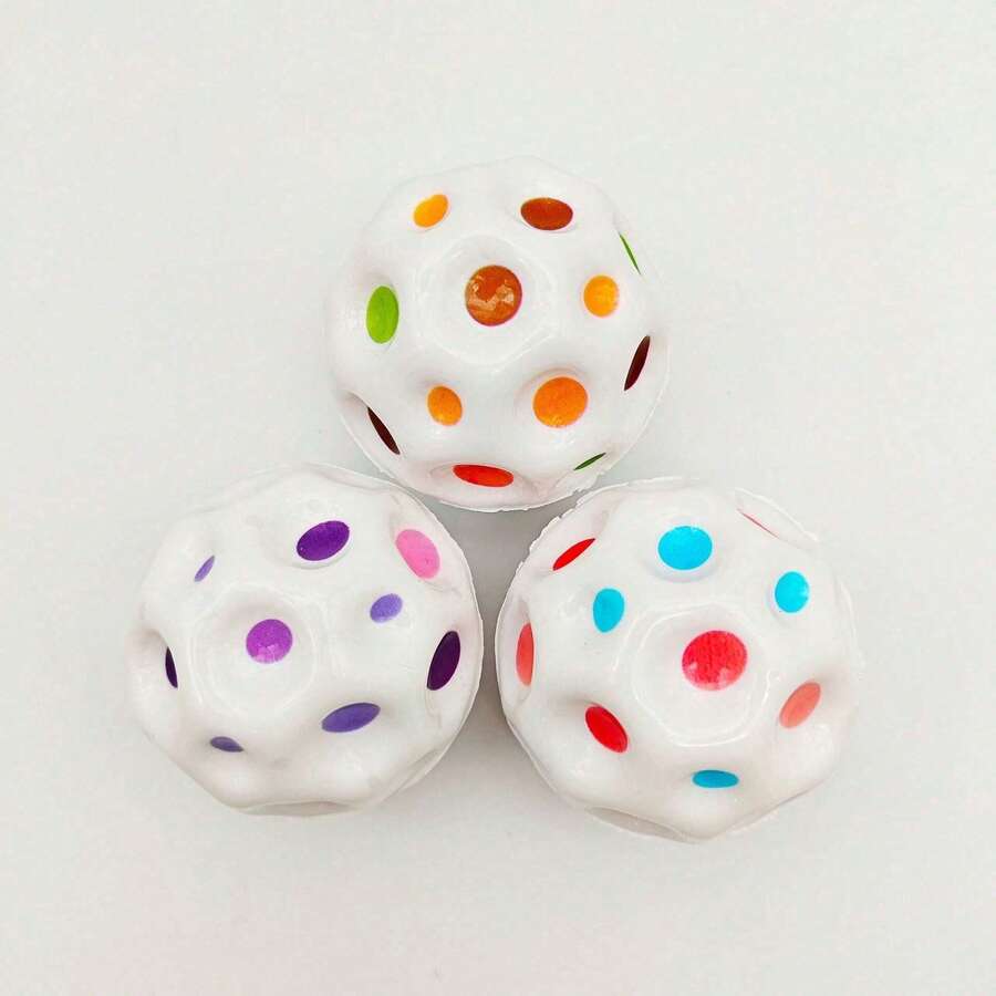 Colorful Gradient High Elastic PU Bouncy Ball, Outdoor Exercise Interactive Game Toy, Cheap Small Toy, Fitness Hand Toss Ball, Solid Color Small Bouncy Ball, Birthday Gift, Holiday Gift, Classic Bestseller - Multicolor - View 1