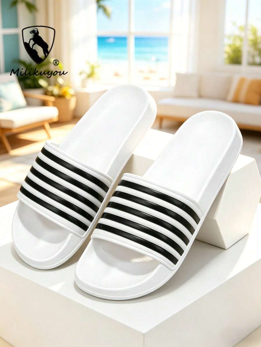 milikuyou Summer Lightweight Unisex Plus Size Sandals, Non-Slip For Outdoor, Beach, Swimming, Wading, Bathroom & Casual Daily Outings, Men's Open Toe Sandals