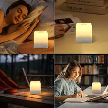 1pc Touch Sensor Bedside Lamp, Dimmable, RGB Multi-Color, With Remote Control / 3-Color Rechargeable Desk Lamp, Suitable For Home Bedroom, Nursery Night Light, Breastfeeding - Multicolor 2 - View 11