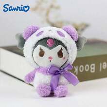 SANRIO 1个三丽鸥Hello Kitty毛绒玩偶，库洛米毛绒挂件，肉桂狗背包配件，生日/情人节礼物，纪念品 - 彩色 - 查看 8