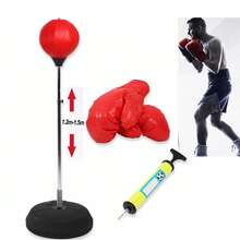Adult Punch Ball Set Free Standing Adjustable 120-150CM With Boxing Bag Gloves - Red - View 12