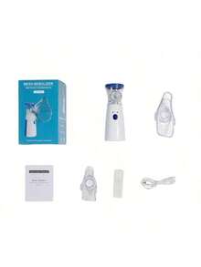 Cool Mist Steam Inhaler, Mini Portable Silent Ultrasonic Nebulizer Kit Ideal For Travel And Home Use - One Size Fits All - View 3