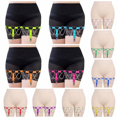 1 đôi vòng chân kim loại, nhiều màu sắc để lựa chọn, phụ kiện thời trang cho trang phục.