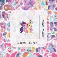 Hasbro 100 miếng dán hoạt hình Twilight Sparkle, hình dán trang trí chủ đề anime, đồ trang trí sáng tạo tự làm và quà tặng lễ hội. - Nhiều màu - Xem 3