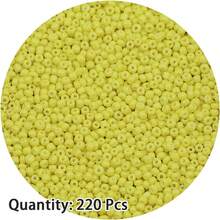 650/220 peças de contas de vidro tipo arroz de 2-4 mm em laca cozida de cor sólida, acessórios para joias de missangas DIY feitas à mão, materiais de artesanato - Contas de arroz pintadas - Ver 52