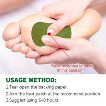 24/62/144pcs Foot Sole Patches, Suitable For Feet, Shoulders, Neck, Waist And Hands - Green - View 2