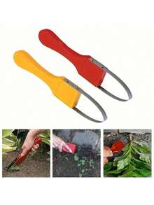 1 pieza Deshierbador manual para el hogar, herramienta de deshierbe para el jardín y el césped con mango de plástico, hace que la jardinería sea fácil y conveniente - 1. Establecer color aleatorio - Ver 1