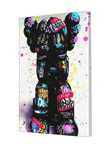 Kawss Kawaii Kaw Canvas Poster Cover With Framed Decoration. A Perfect Choice For New Year's, Thanksgiving, And Christmas, And Also A Perfect Work Of Art For Decorating Rooms, Kitchens, Living Rooms, Halloween, Bathrooms, Homes, Walls, And Bedrooms. - 有框架 - 查看 3