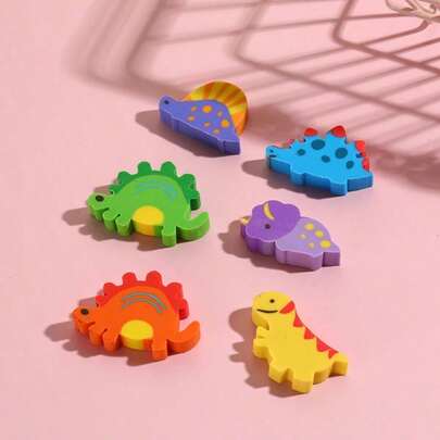 40pcs Cute Dinosaur Erasers - Random Style - Back To School Supplies - Cartoon Animal Erasers Suitable For Classroom, Party Favors, Home, School, Work Rewards, Writing Tools