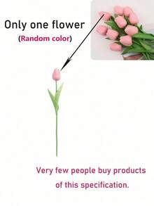 Realistic Tulip - Available In Multiple Colors, Suitable For Living Room And Dining Table Decor. UV-Resistant Nordic Style Home Decor, Great For Anniversary Celebration, Party Decoration. Suitable For Mother's Day Gift, Valentine's Day, Small Gifts, Desktop Decor, Wedding, Party, DIY Bouquet, Home Decor, Plastic Flowers, Decorations, Easter, Valentine's Day Wreath, Wedding Bouquet, Back To School Room Decor, School Supplies - 多色2 - 查看 11