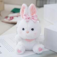 1pc Cute Plush Rabbit Doll Doll, Children/Girls Backpack Pendant, Home Decor, Holiday Gift - 彩色 - 查看 6