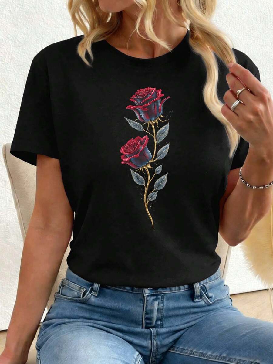 Women T-Shirts - Black - View 1