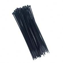 100 pièces Attaches de câble industrielles autobloquantes, 8 pouces (longueur de fixation 6,7 pouces), liens de câble en nylon, 6 couleurs assorties, 3*200 mm - 100 attaches de câble autobloquantes de qualité industrielle - Voir 11