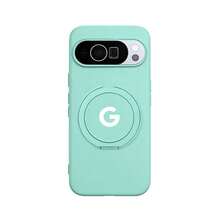 Velvet Phone Case With Kickstand Compatible For Pixel 6, 6a, 6 Pro, 7, 7a, 7 Pro, 8, 9, 9a, 10, 10a, 10 Pro, 10 Pro XL - Pale Blue - View 2