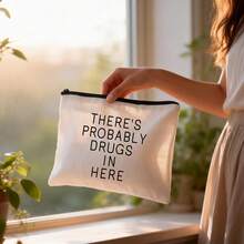 Unisex Elegant Makeup Bag "There May Be Something Interesting" Cosmetic Storage Pouch - Multicolor - View 11