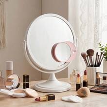 1Pc Portable 10X Magnifying Makeup Mirror With Suction Cup For Precision Makeup Blackhead Extraction Face Cleansing Eye Makeup Tool Vanity Accessories Beauty Travel Must Haves Cheap Items Gifts For Women - 粉色 - 查看 5