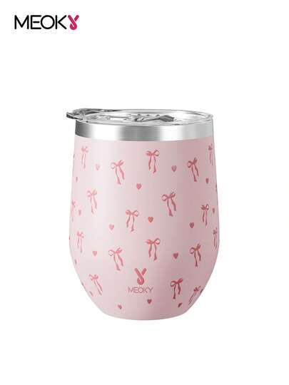 1 pieza Taza con forma de huevo de acero inoxidable aislada al vacío de doble pared de 340ml/12oz, adecuada para el hogar, la oficina, viajes al aire libre, deportes, también como regalo