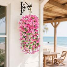 4 ramos de flores artificiales de campanilla rosa - Flores artificiales para exteriores, decoración de flores silvestres para exteriores, adecuadas para regalos, decoración interior y exterior, jardín, porche, casa de campo, patio, decoración colgante, decoración de verano y otoño, temporada de bodas y otras ocasiones - Adecuado para el Día del Maestro, aniversario, Oktoberfest, rosas, arte, ramos, flores artificiales, centros de mesa, flores, flores frescas para decoración, flores artificiales para decoración, centros de mesa, decoración de bodas, flores de boda, plantas, decoración de dormitorio - Multicolor - Ver 9