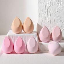 8Pcs Waterdrop Shape Makeup Sponges Makeup Sponge Soft Non Latex Skin Friendly Blending Foundation Powder Concealer Tools Cosmetics - Multicolor - View 8