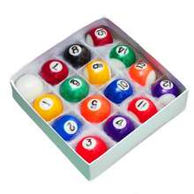 Mini Pool Balls Set 25/32/38/44mm Billiard Ball Snooker Balls For Entertainment - 38mm Black No. 8 Billiard Ball - View 3
