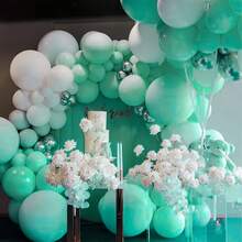 18 peças/52 peças Conjunto de Balões de Látex de 10 Polegadas em 16 Cores, incluindo Dourado, Branco, Preto, Vermelho, Verde Sálvia, Adequado para Festa de Aniversário, Decoração de Arco de Casamento, Cerimônia de Formatura, Suprimentos para Festa, Aniversário, Despedida de Solteiro/Solteira, Decoração para Revelação de Gênero - Multicolorido - Visão 2