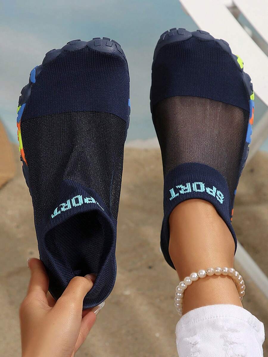 Women's Swimming Pool Beach Surfing Sock Shoes Sneakers Quick Dry Water Shoes Barefoot Aqua Socks Lightweight Beach Shoes - Màu xanh lam - Xem 1