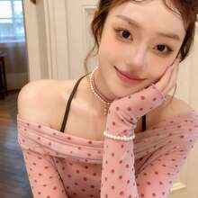 Swim Gear Sets - CX/23116 [Polka Dot Pink & Brown 3-piece Set] + Waterproof Bag - View 5