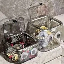 Kotak Penyimpanan Kosmetik Meja Rumah Tangga, Dapat Menyimpan Kosmetik, Set Deterjen Butir, Masker Wajah, Kotak Penyimpanan Transparan dengan Tutup, Dapat Menyimpan Deterjen Cucian, Butiran, Bom Mandi, Pewangi Wajah, Rak Penyimpanan Organizer Ruang Cuci - MultiWarna - View 10