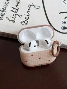 Niche Plaid Star Bow Bear Design Protective Case For AirPods Pro 1/2/3/4 Bluetooth Earphones - Brown - View 8
