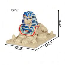 2752片世界著名地标微型迷你积木套装，袋装3D拼装玩具，做工精细，高度仿真，多种造型，包括伦敦塔桥、比萨斜塔、狮身人面像等，是建筑和积木爱好者的理想之选，有助于提升空间思维能力，缓解压力，也是家居桌面装饰、生日和节日纪念品的完美选择。 - 多色(袋裝) - 查看 16