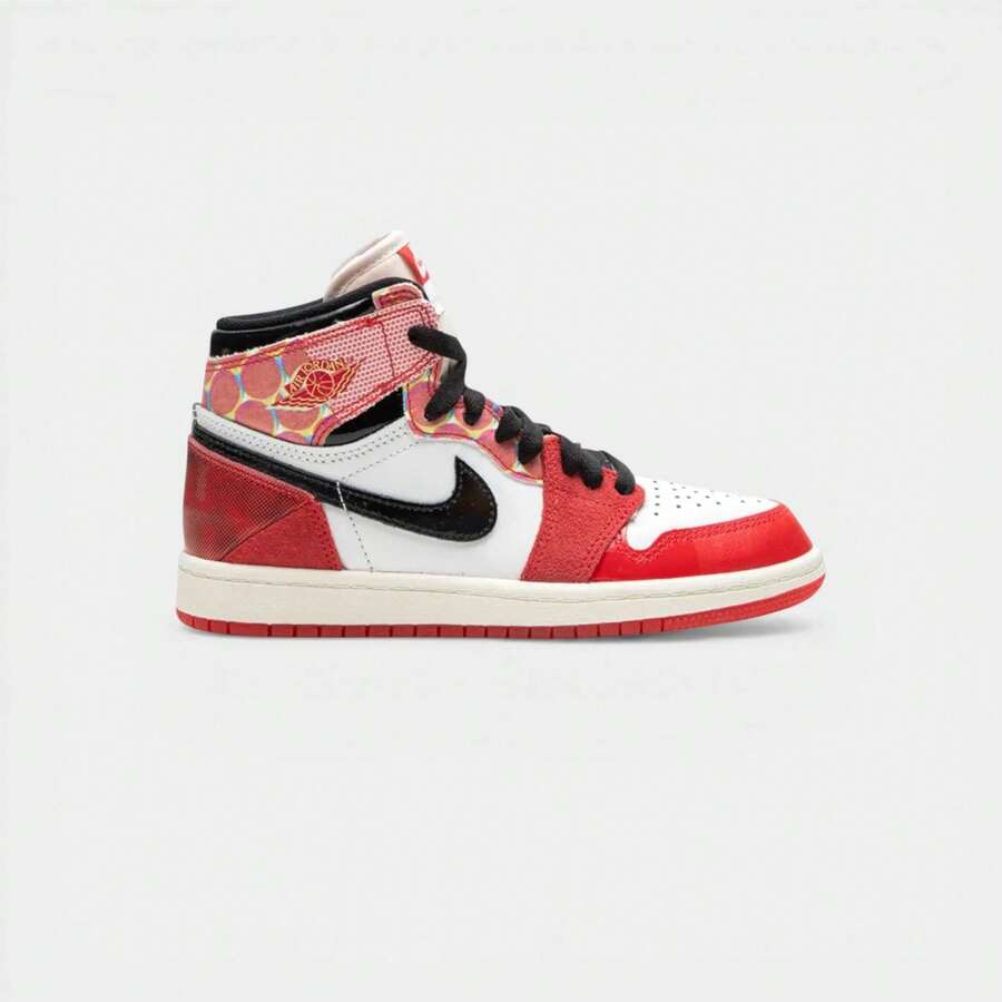 Jordan 1 Retro High  Spider-Man Across The Spider-Verse (TD) - White - View 1