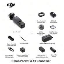 Camera chống rung cầm tay Osmo Pocket 3 1 inch: Phát trực tiếp HD, chụp ảnh tua nhanh thời gian, nhỏ gọn, ghi hình di động, phù hợp cho video ngắn/phát trực tiếp/sáng tạo ngoài trời (Hàng mới, chỉ kích hoạt) - Xem 9