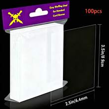 100pcs/200pcs Clear Soft Sleeves, Baseball Card Holders, 1 Penny Transparent Card Protectors, Suitable For Trading Cards, Soft Trading Card Sleeves, Sports Card Holders, Card Sleeves, Card Protectors, Plastic Sleeves For Cards - Multicolor - View 9