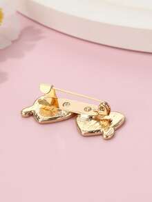1pc Cute & Fashionable Enameled Drip Oil Glasses Brooch, Creative Summer Beach Style Decor For Daily Wear, Gift, Holiday - Multicolor - View 5