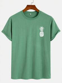 Pure Short-Sleeved T-Shirt With Print. - Black - View 6