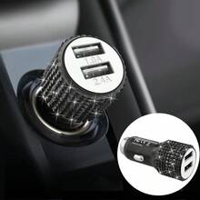 1 Stück Bling Bling Diamant Autoladegerät, herzförmiger Diamant Autoladegerät Adapter mit Digitalanzeige, Schnellladung, PD+USB, USB A/C Autoladegerät für Handy; Rosa, Weiß, Schwarz, Bunt, Rot, Blau und andere Farben erhältlich; geeignet für Handy, Dashcams, GPS usw.; passend für 12V/24V Fahrzeuge; handgefertigt, hervorragendes Geschenk für Männer und Frauen zu Feiertagen/Geburtstagen. - A - Übersicht 38